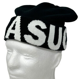 Parasuco Jeans Beanie Winter Hat Toque Streetwear Flip Cuffed Black